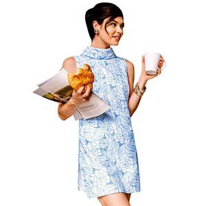 Lilly Pulitzer Zander Embroidered Romper in Sunwashed Blue NWT - Size 4